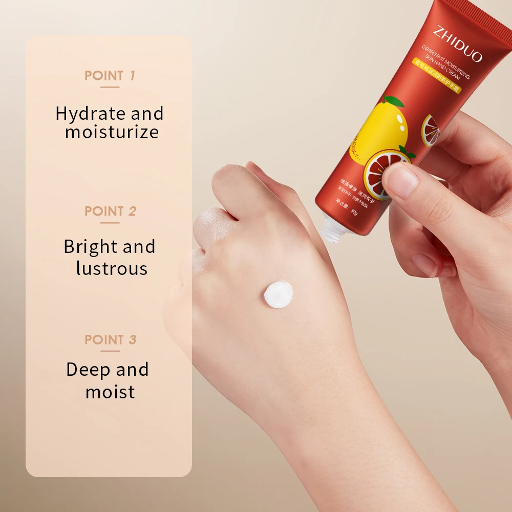 ZHIDUO Fruit Moisturizing Hand Cream Repair Dry And Rough Skin Brighten Skin Tone Make Hand Skin Soft And Smooth