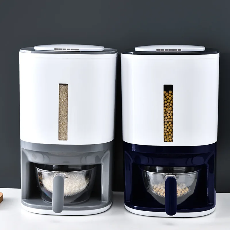 DS1850 Press Automatic Rice Bucket Household Moisture-Proof Sealed Tank Rice Tank Kitchen Rice Storage Box