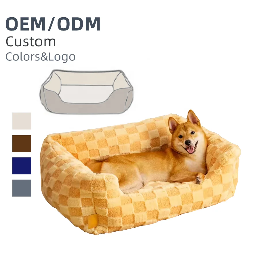 Sustainable Plush Luxury Soft Warm Cotton Baby Sleeping Soft Warm Cotton Memory Foam Pet Bed