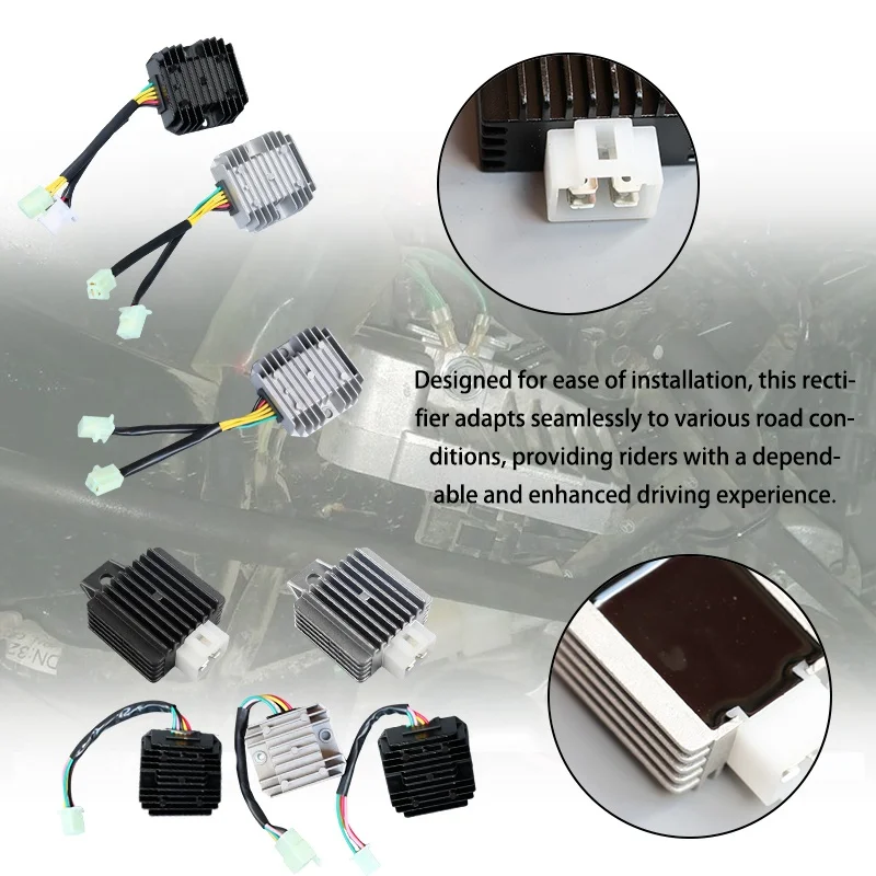 LING QI  5 Pin 4 5  Wires Voltage Regulator Rectifier  Ignition Ignite For Chinese Scooter Motorcycle Moped ATV