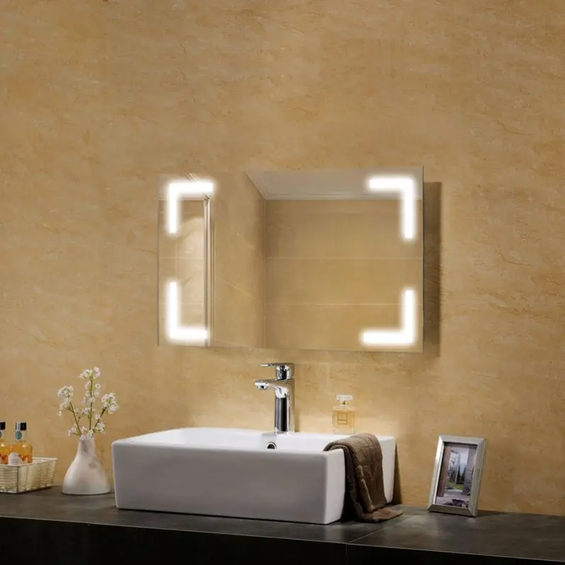 Frameless Led Luxury Mirror For Home Lighted Hotel Bathroom
