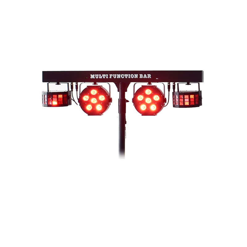 KM-EF11095 RGBW Led Par Laser Derby DMX Led Par Bar Stage Lighting With Stand Can Light Sets
