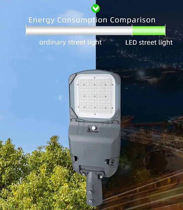 IP66 IP67 IK10 Photocell Parking Lots LED 50w 60w 100w 150w 200w led light street