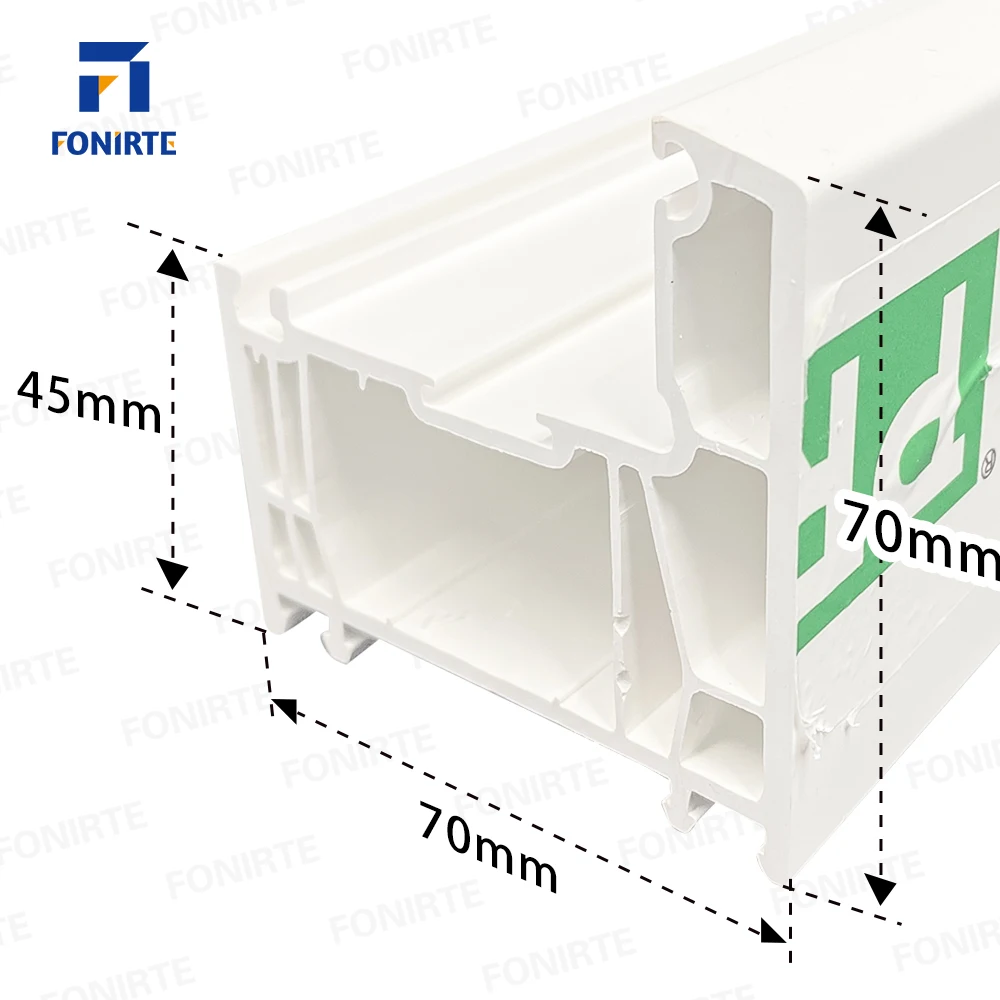 China faceory Europe Russia OEM hot sale blue white 70mm series sliding window plastic profile Windows and doors upvc profile