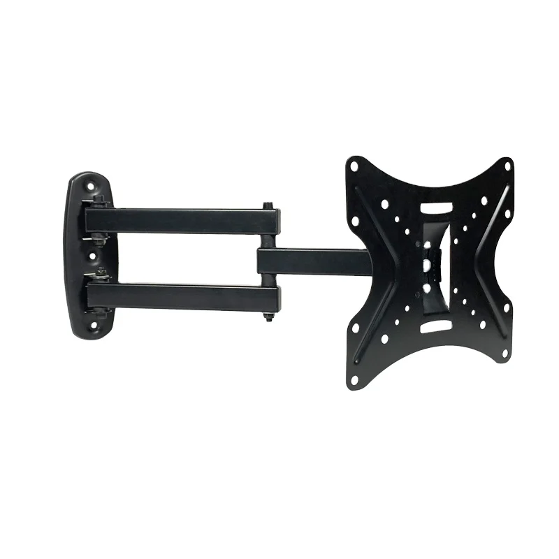 Small Rotating TV Wall Support Frame Black VESA 200mm To 200mm Size 32 TV Wall Bracket