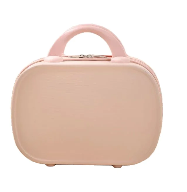 Cosmetic Bag Mini Suitcase Box Travel Portable Abs PC Clutch Make Up Bags
