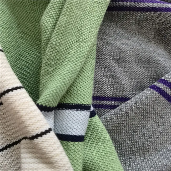 100%Cotton Feeder Stripe Pique Fabric