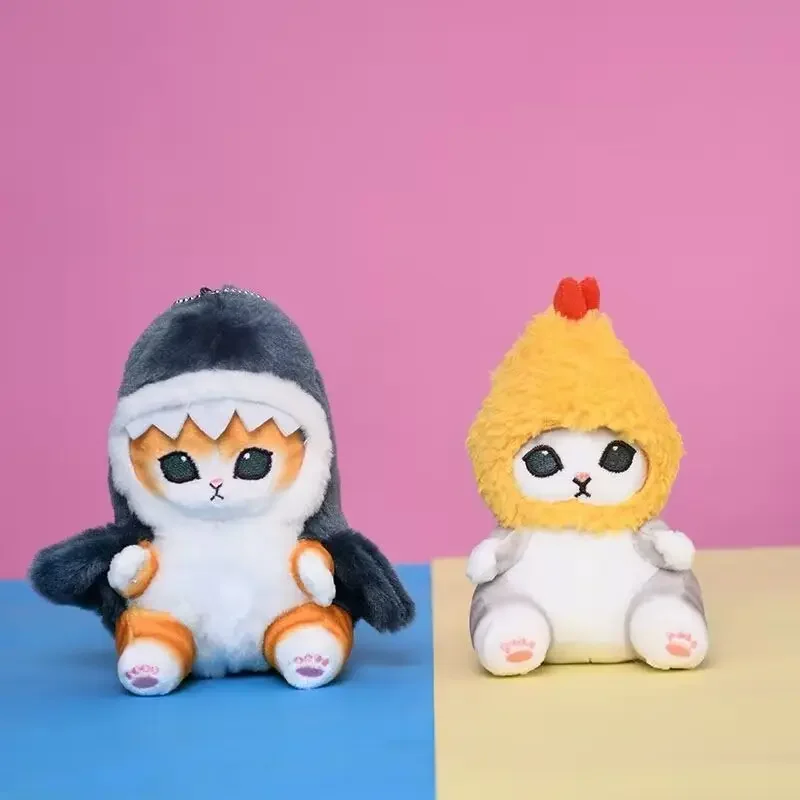 Новый жареный Креветочный кошачий мешок кулон автомобиль домашний декор плюшевый брелок на Рождество День Святого Валентина подарки куклы Акула кошка плюшевые