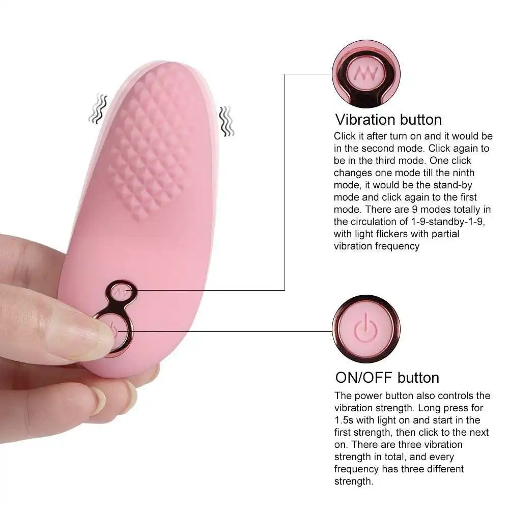 9 Vibrator Mode And 3 Different Strength USB Charging Lactation Massager