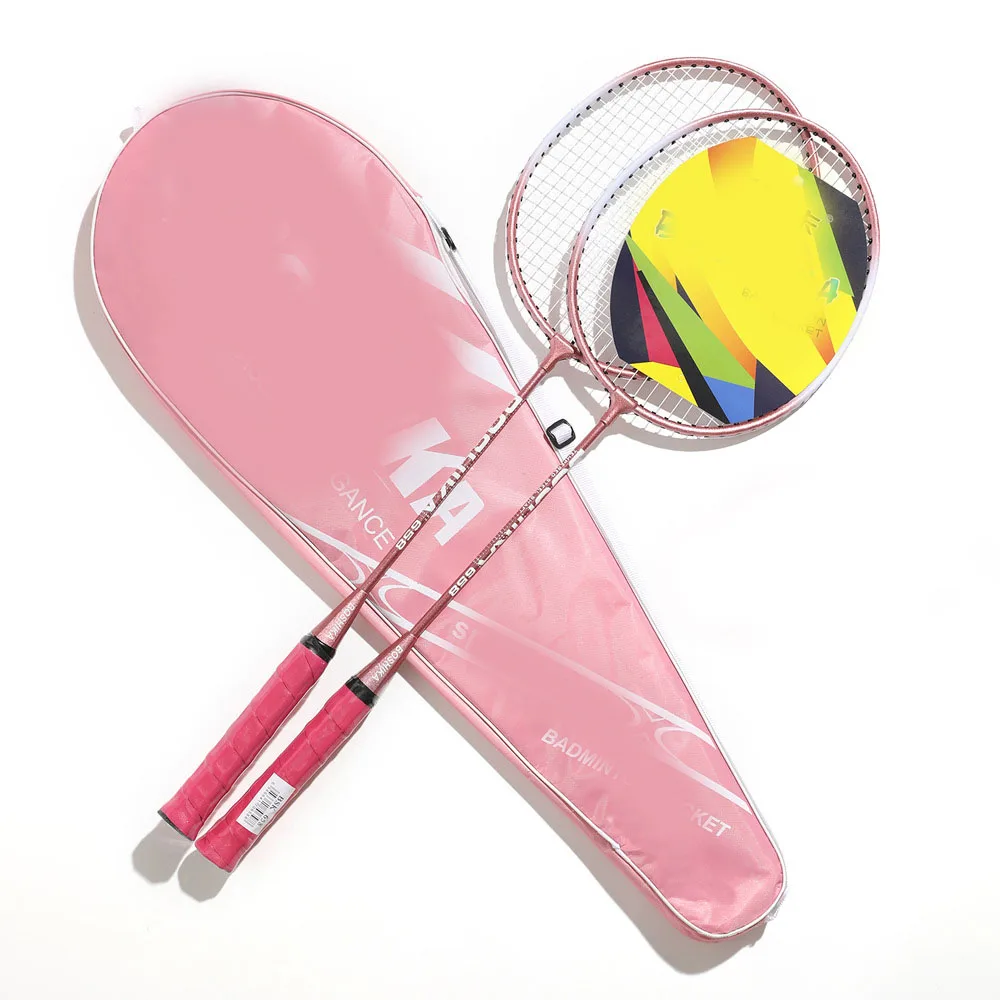 2022 New High Quality Iron Alloy Training Badminton Racket Offensive And Defensive Racket Outdoor Sports Equipment