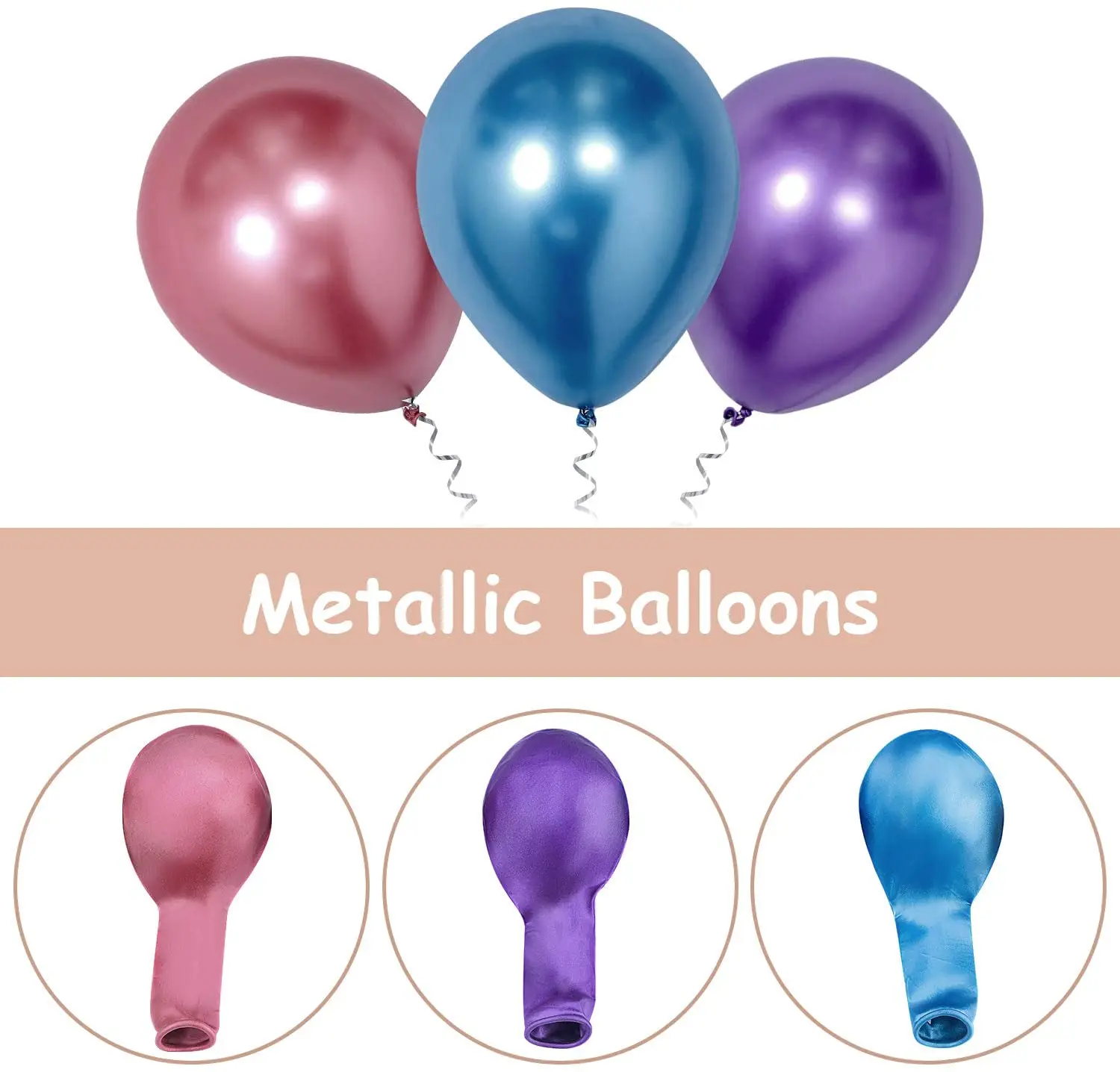 12inch Globos Metal Thick Cromado Metal Balloon Chrome Globo Metal Colors Inflatable for Birthday Party Decoration