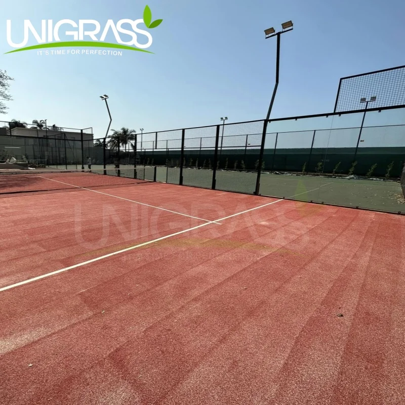 European Most Popular Sports Court Equipment panoramic Padel Court Floor Grass Pile Paddle Tennis Court