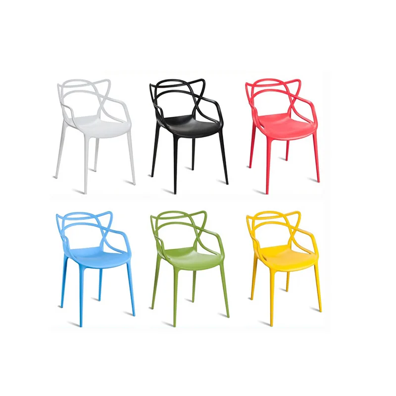Hot Selling Smooth Edgestrimming Carefully Plastic Chair Outdoor Dining Leisure Chair Plastic