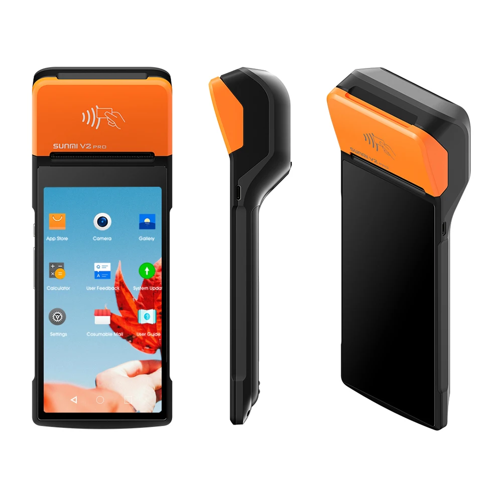Sunmi V2 Pro кассовый аппарат Pos-система терминал все в одном машина с термопринтером емкостная сенсорная панель