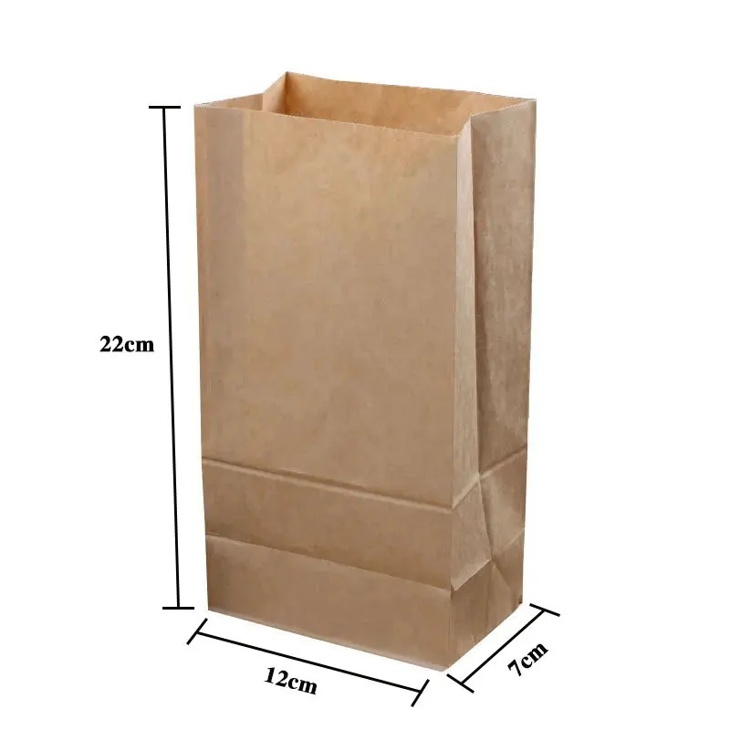 Custom Eco Friendly Greaseproof Takeaway French Fries Sandwich Burger Fast Food Paper Packaging Microwave Popcorn Bag