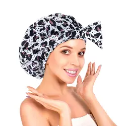 Водонепроницаемая шапочка для душа для женщин, Банные шапочки для волос