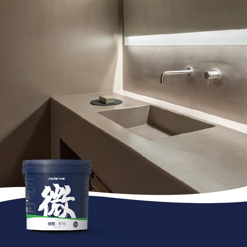 Wanlei  2022 Hot Sale Waterproof Micro Cement For Interior and Exterior