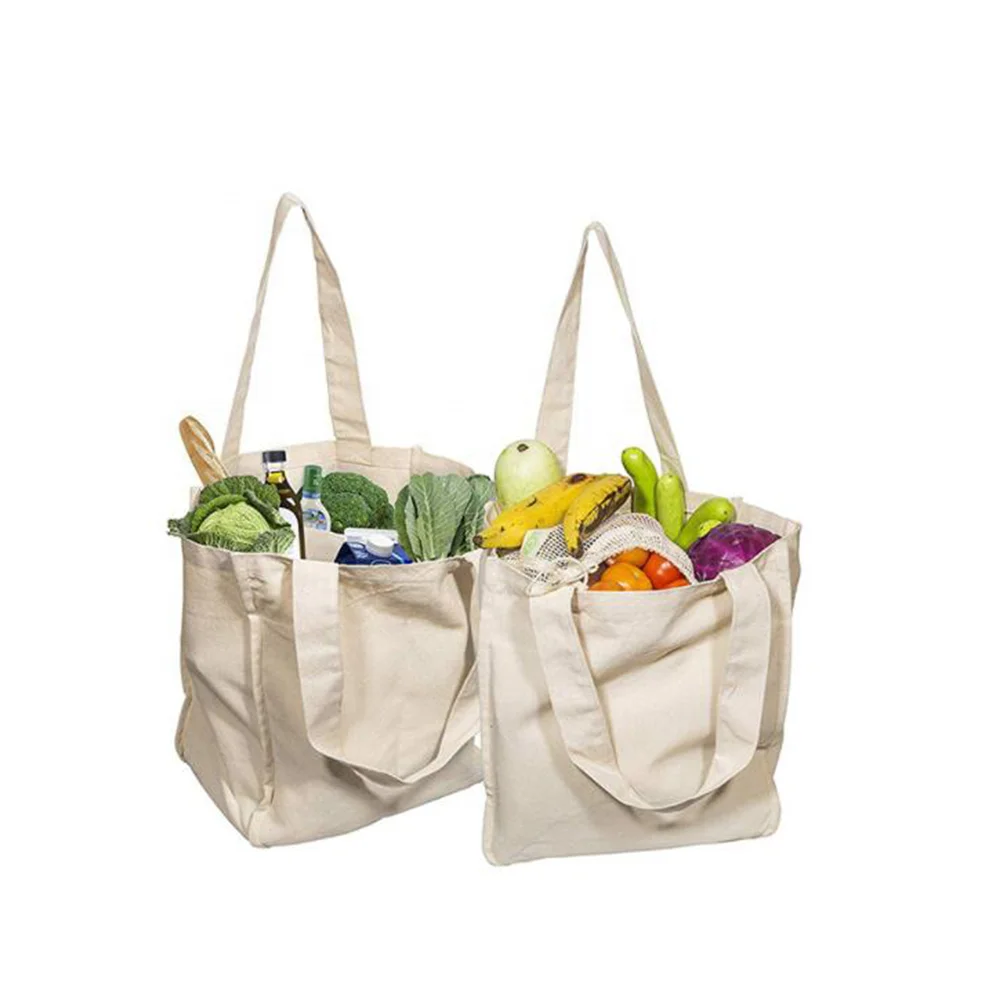 Custom Cotton Bag Wholesale Jute Grocery Shopping Bag Cotton Tote Bag With Pocket