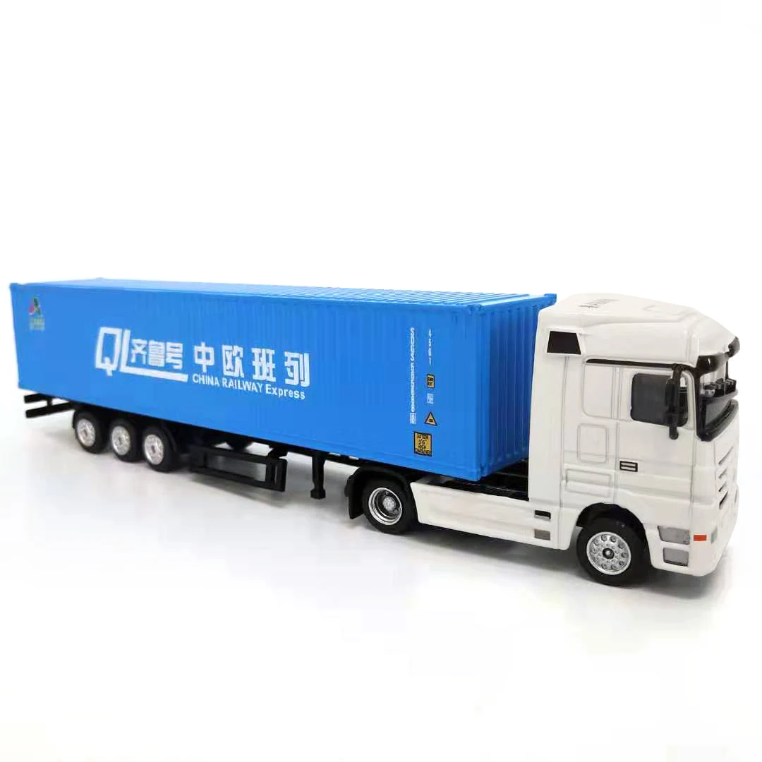 O.A.S Container Model Factory Shipping Gift Toy Truck Customized 1:87 ZHONGOU Alloy  Container Model Truck
