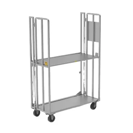 Customized 4 Wheels Foldable Warehouse Heavy Duty 500kg Platform Wire Mesh Logistics Roll Cage Trolley