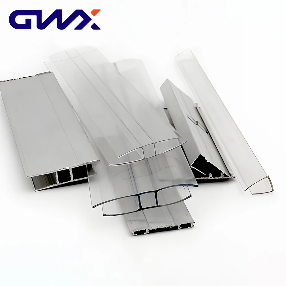 GWX Polycarbonate h Profile and u Profile Aluminium
