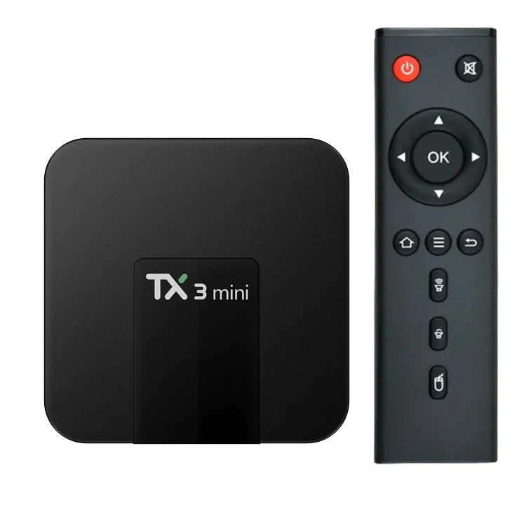 Factory Wholesale TX3 mini Android 11 TV box with LED display Amlogic S905W2 QuadCore 4K HD 100M ethernet
