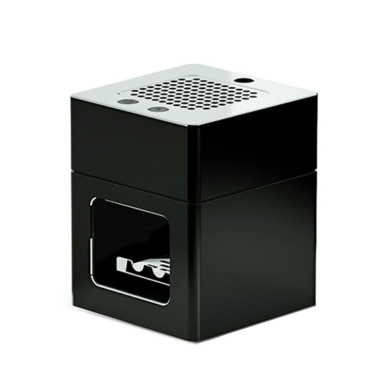 Portable Desktop Electronic Ashtray Cigarette Smoke Lighter Air Purifier Electric Smokeless Filter Ashtray Square Aluminum