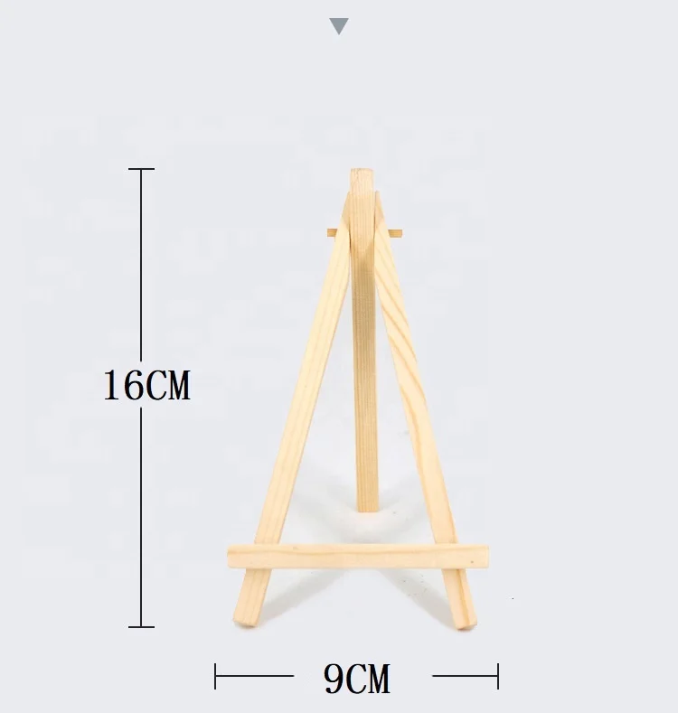 Wood Display Small Easel Artist Painting Party Tripod Easel Tabletop Holder Stand For Canvases Crafts Wooden House Decoration