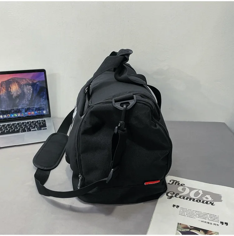 Travel Outdoor Duffel Bag with Shoe Compartment Cross-body Bag Fashion Custom Logo Letter Pattern Sport Gym Bags