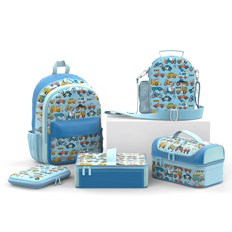 Smiggle School Supplies Custom Pen Bag School Bag And Lunch Bag Set For Kids