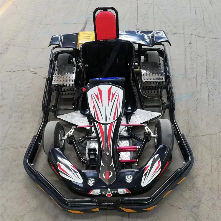 Original latest factory manufacturer attractive professional amusement park rides single person fuel go-kart for sale