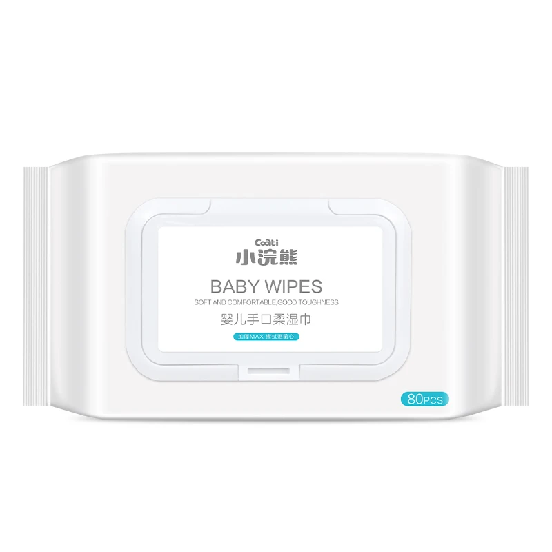 OEM Coati wet wipes for newborn baby thicken large package 80 pumping with cover ass child baby hand mouth wet tissue paper