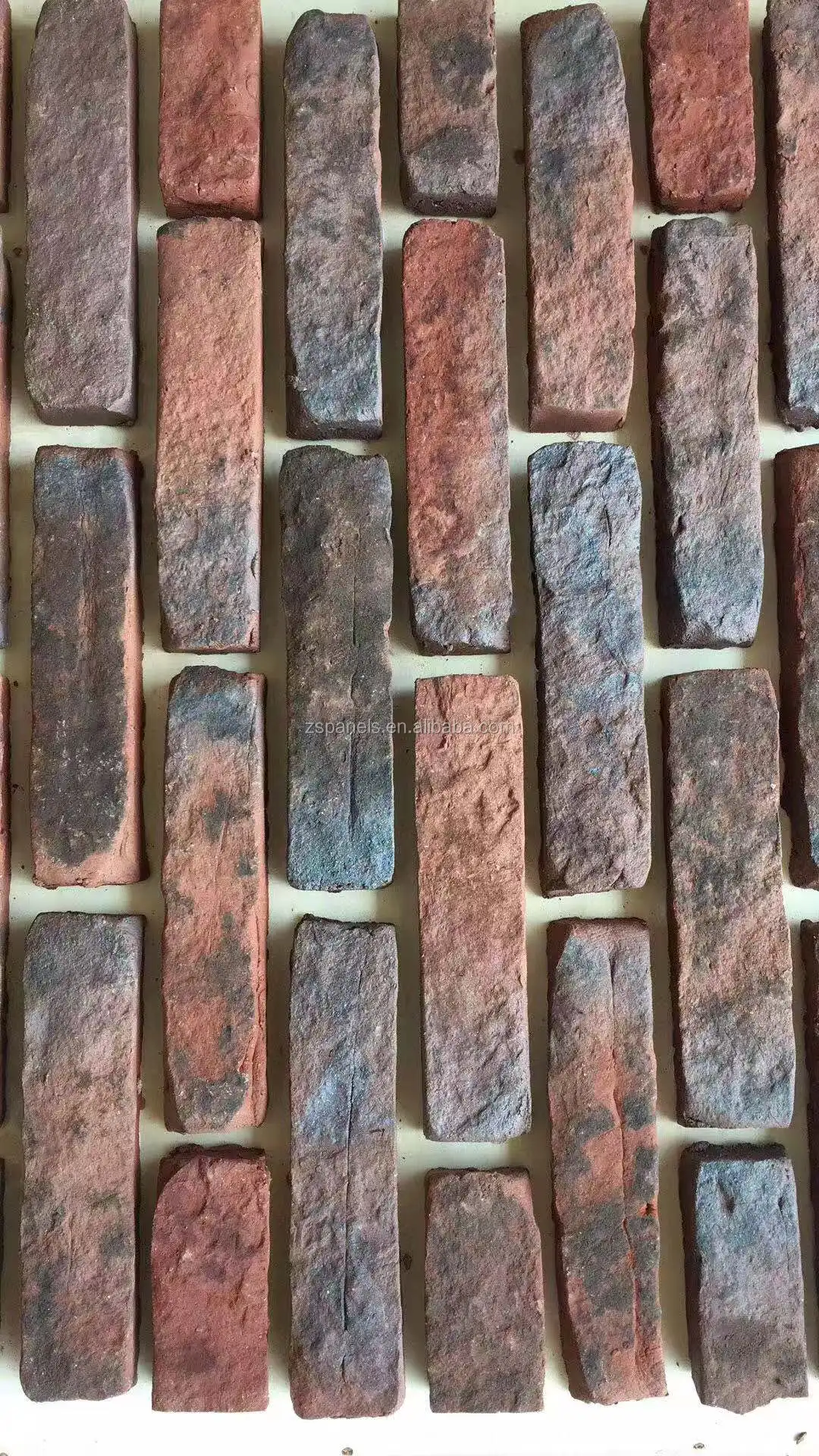 
HandmadeAntique brick slip wall clinker tile, clay fired terracotta clinker tile, Terracotta brick slips with dry hanging system 