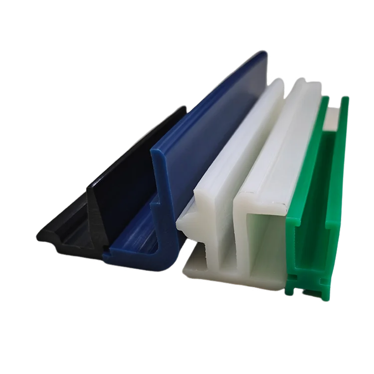 China Factory Custom Uhmwpe Plastic Profile Wear Strips For Conveyor System Customized Extruded Plastic Wear Strips