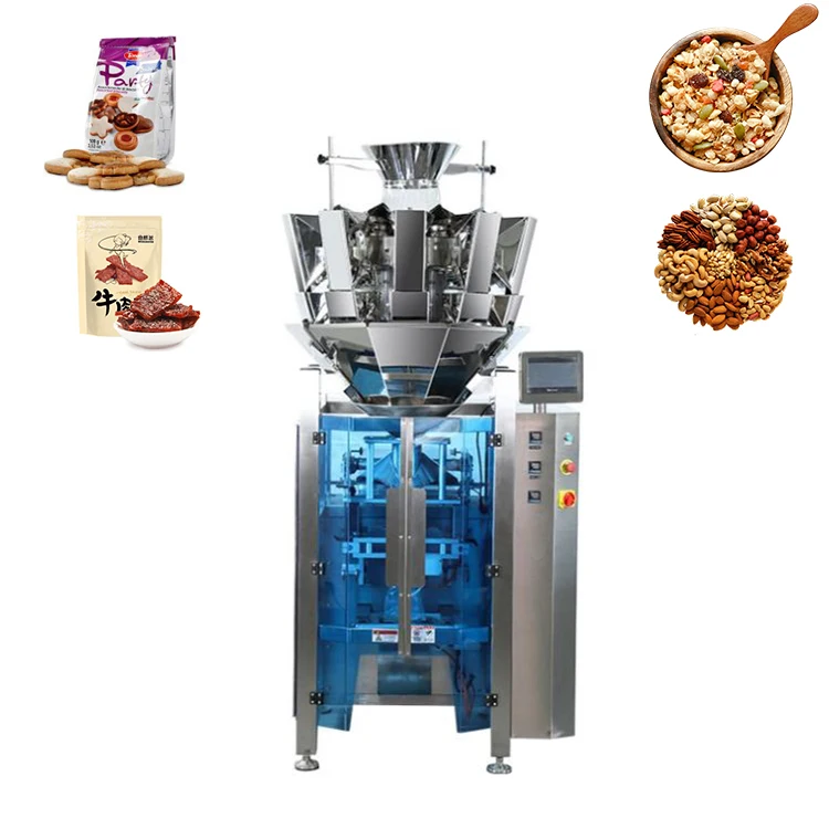 multi-function small bean grain nut food weighing packing machine potato chips packaging machine Combination scale