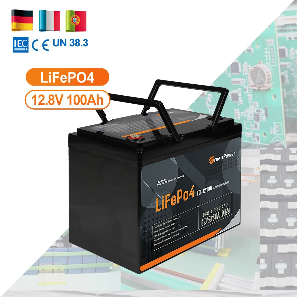 Энергетическая система LiFePO4 12 В 24 литий-ионные аккумуляторы 50ah 100ah 150ah 200ah солнечная литиевая батарея