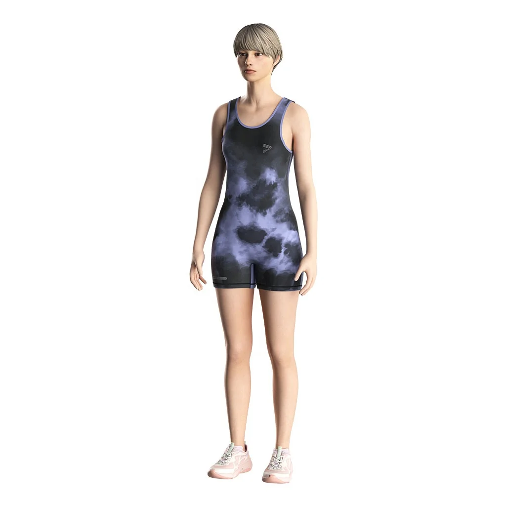 Custom Sexy Latex Catsuit Women Playsuit Wedding Ladies Ribbed Jumpsuit Women
