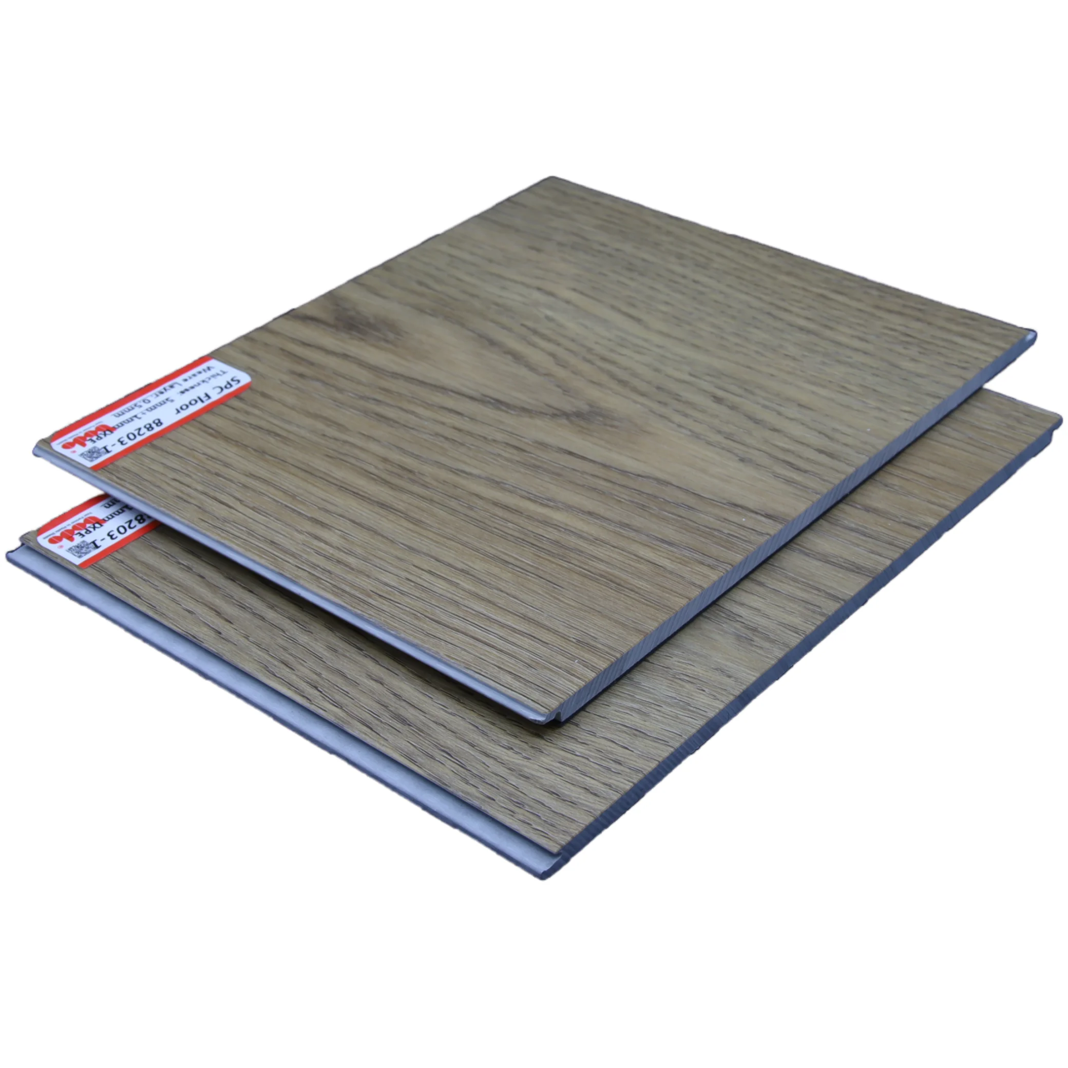 100% environmentally friendly waterproof wood grain interlocking tiles interlock click vinyl spc flooring