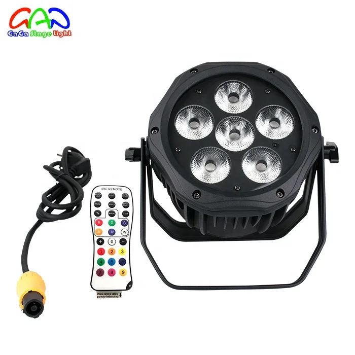 Waterproof Wireless DMX Battery Powered Led Stage Light IP65 6pcs 18w 6in1 Par Light