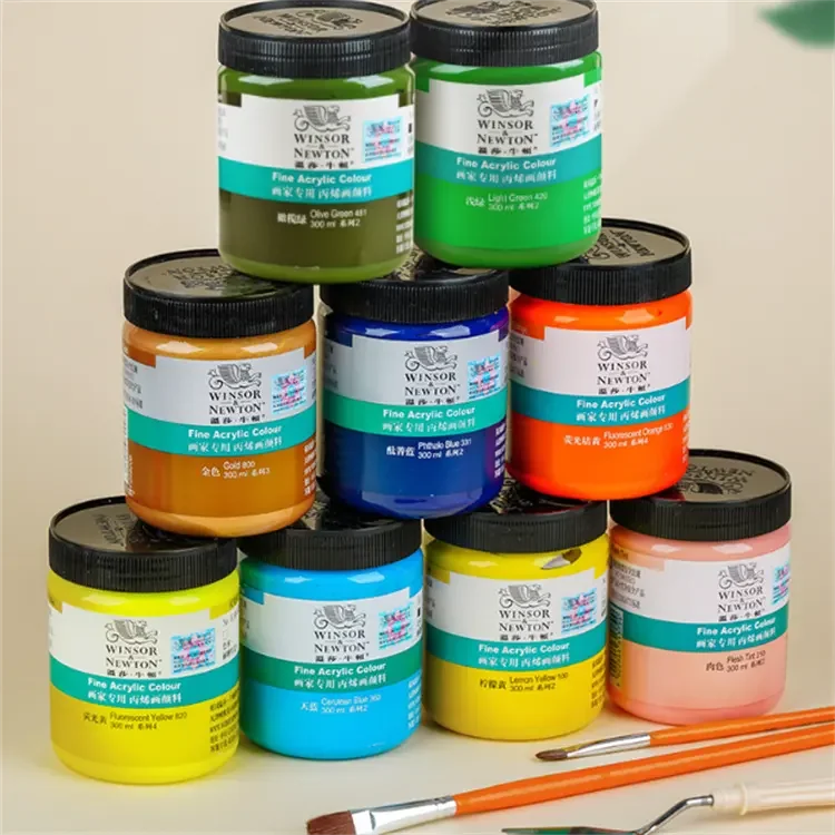 Winsor & Newton 300ml artist acrylic paint color at competitive price acrylic color for canvas and paper art supplies