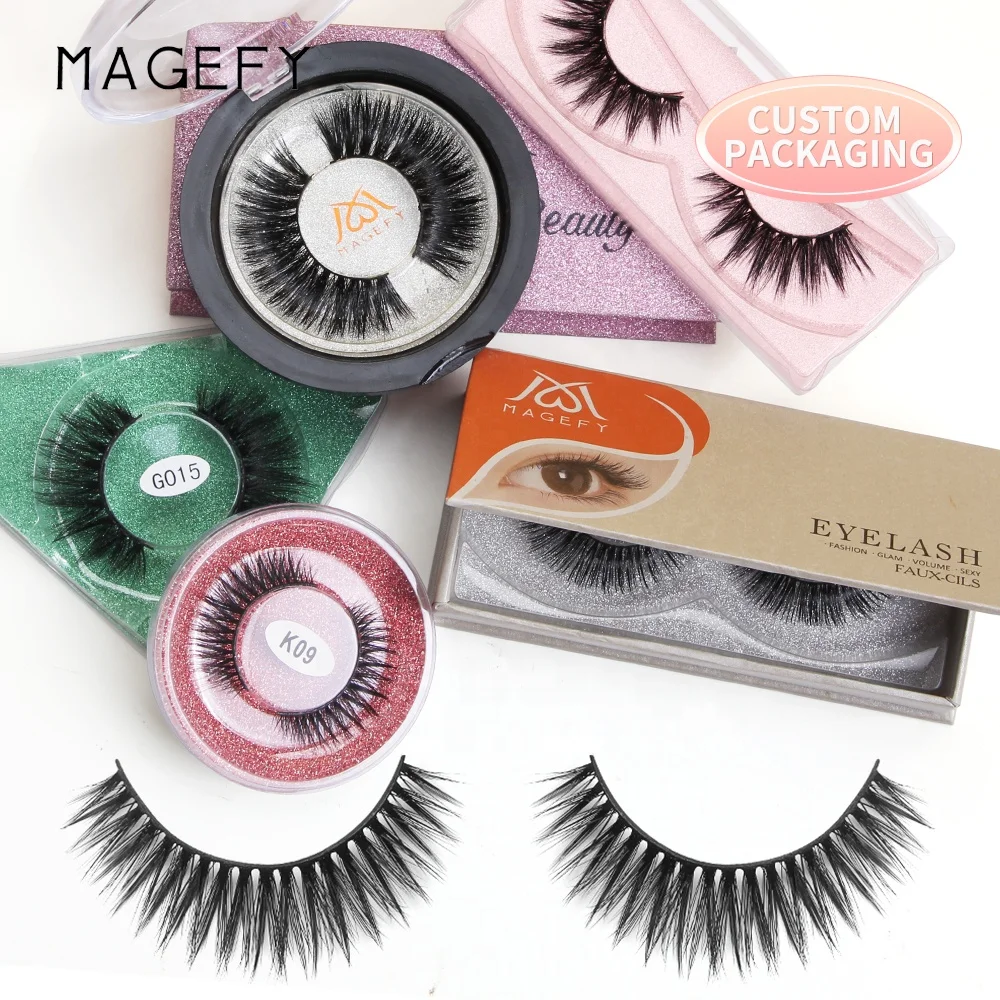 MAGEFY hybrid eyelash strips wholesale make your own brand wispy false eyelash