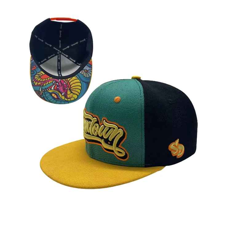 Бейсболка мужская с 3d вышивкой головной убор в стиле хип-хоп 6 цветов плоскими полями прострочкой оптовая