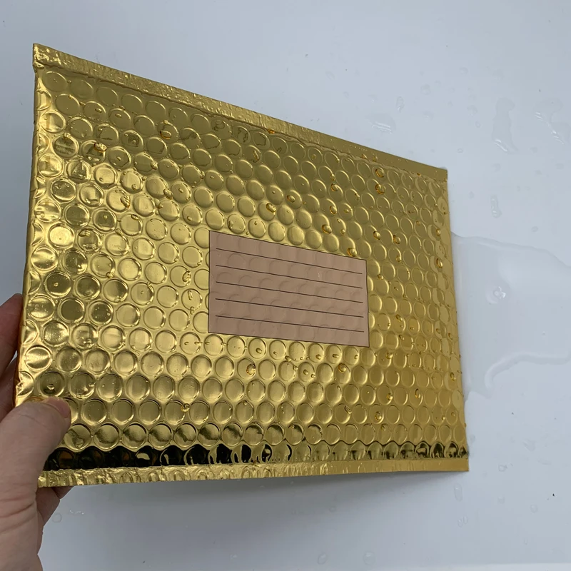 customizable size bubble packing shipping bag bubble mailer gold small golden bubble mailers 65x10 4x6 padded envelope