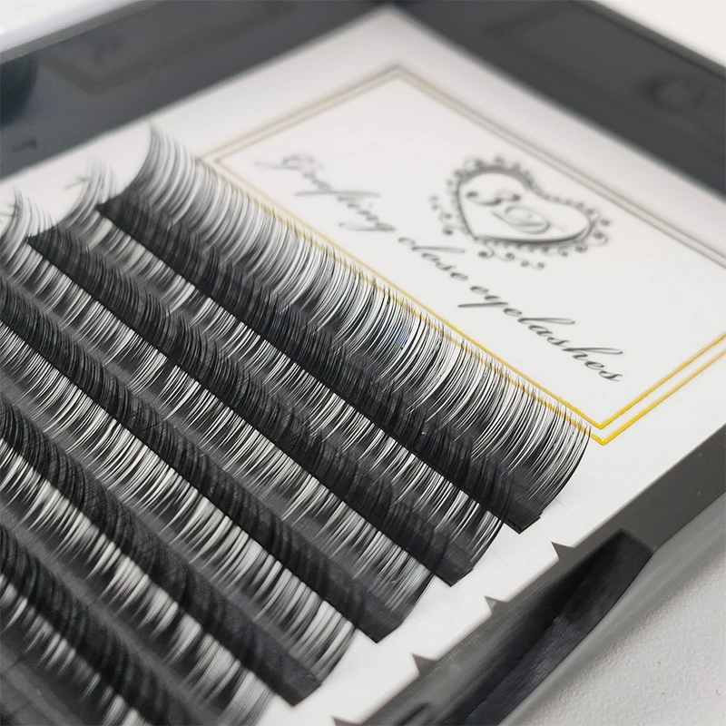 12 rows of 8-12mm classic  high-quality matte soft eyelashes, C-shaped curled single grafted eyelashes