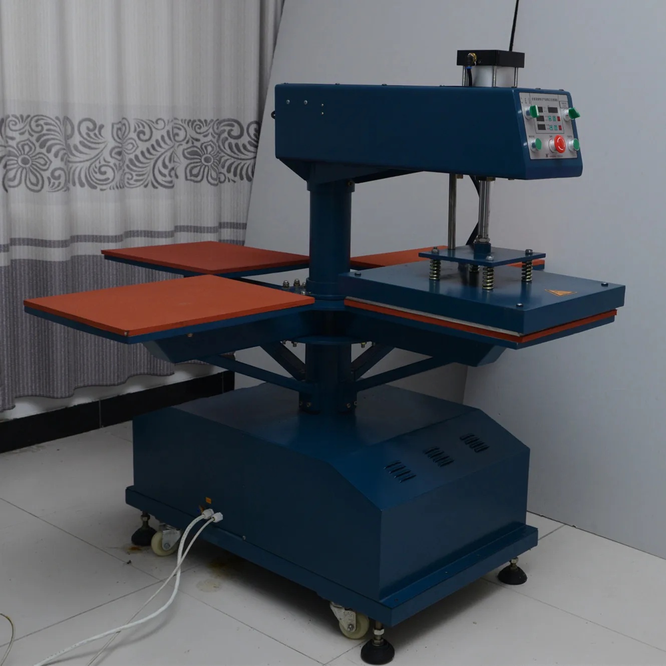 Best Anhui pneumatic 4 stations heat press machine