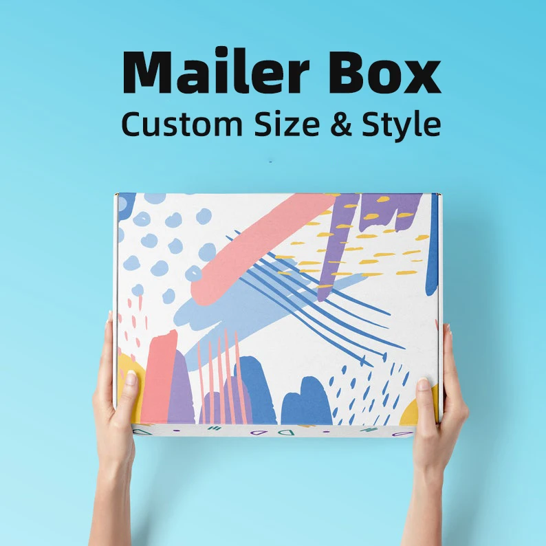 Product Customize Printed Mailer Shipping Carton Paper Corrugated Box Apparel Corrugated Custom Wig Boxes with Logo Packaging