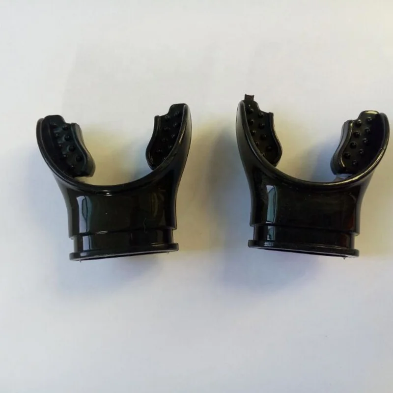 Underwater Black Transparent Diving Equipment Regulator Diving Silicone Snorkel Mouthpiece