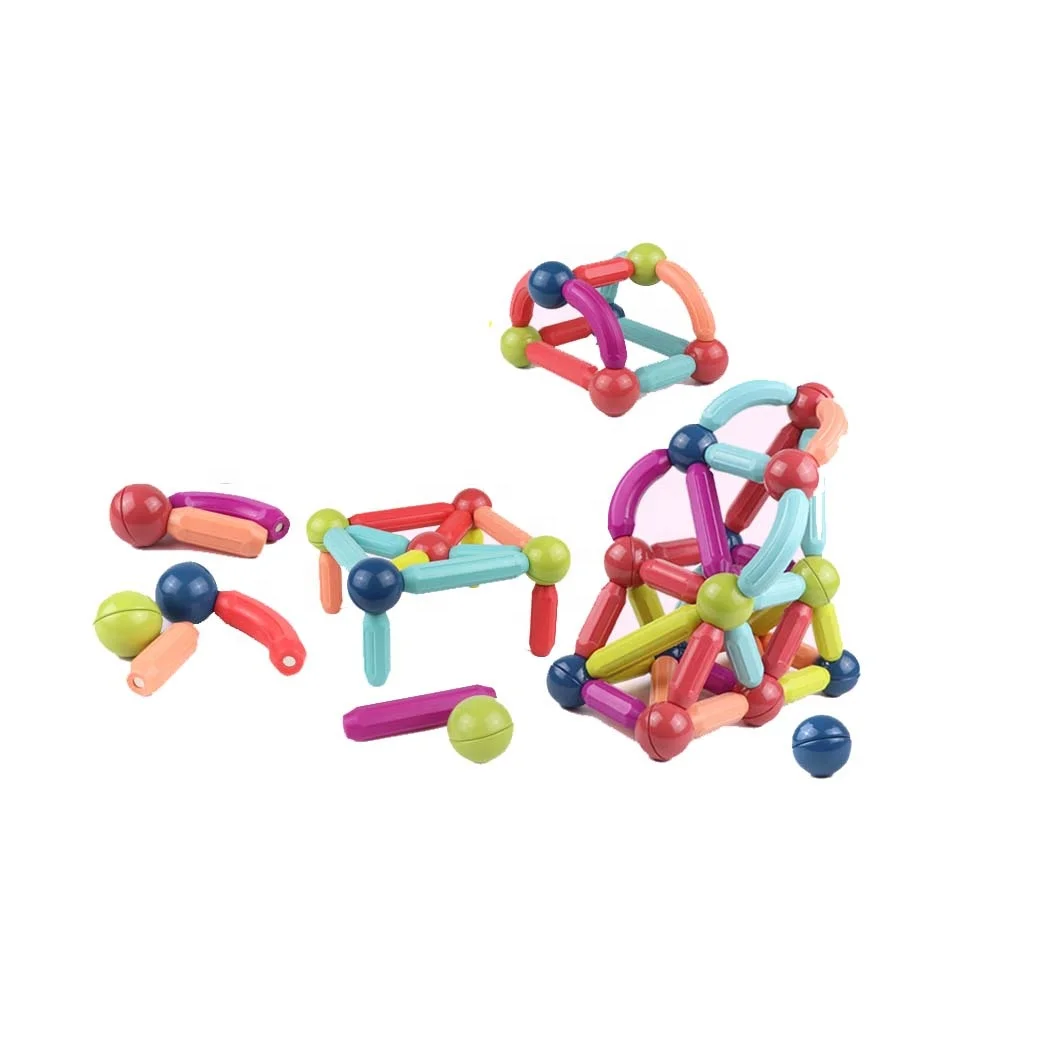 GIBBON Montessori Toys 84 Pieces One Set Magnetic Blocks Building Toys For Kids
