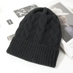 Оптовая продажа с фабрики, зимняя вязаная шапка с вышивкой и индивидуальным логотипом, облегающие шапки, Универсальная Ретро шапка с 3D алмазным узором