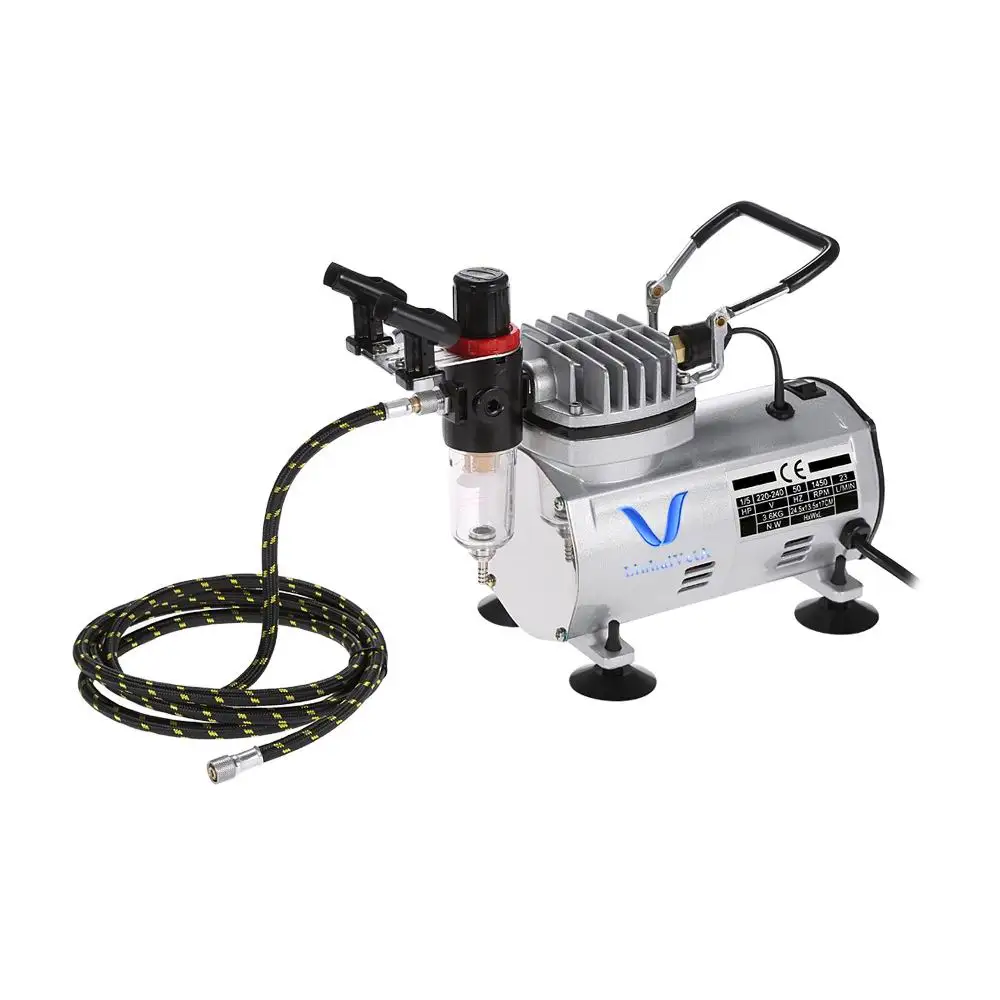 
 Автоостановка LinhaivetA, воздушная щетка, Аэрограф, компрессор, мини-шланг, торт, краски  